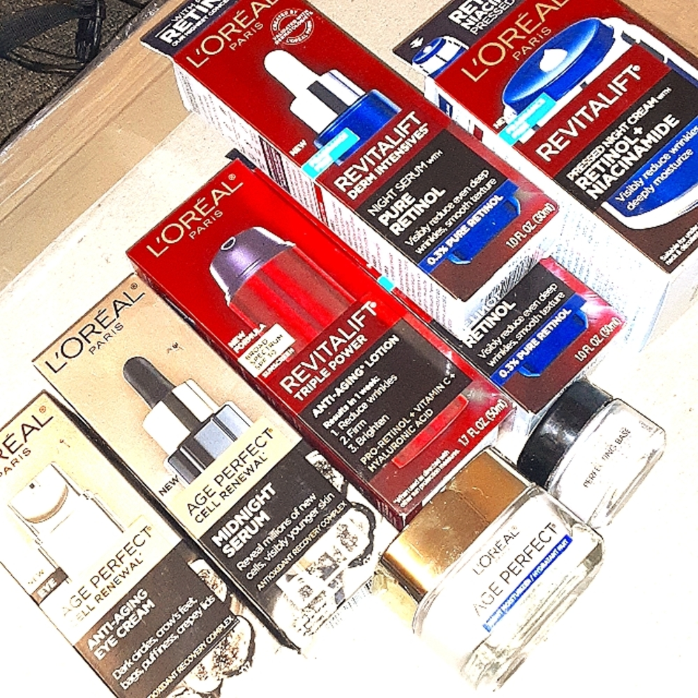 Loreal Paris face products
